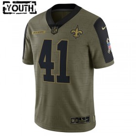 Maillot Enfant New Orleans Saints Alvin Kamara 41 Nike 2021 Salute to Service